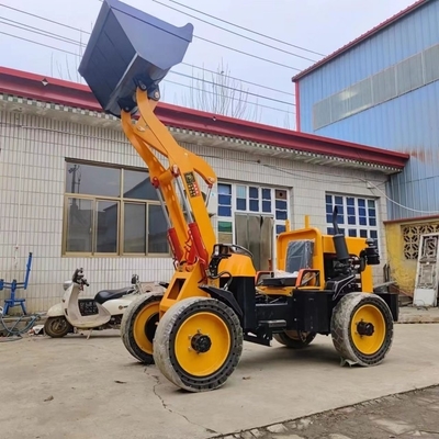 Маленькая машина дизельное колесное погрузчик 18hp мини легкое погрузчик может быть частично настроен