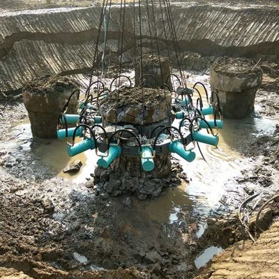 Мощный гидравлический круглый бетонный комбайнер для 10-тонных экскаваторов и подходящий