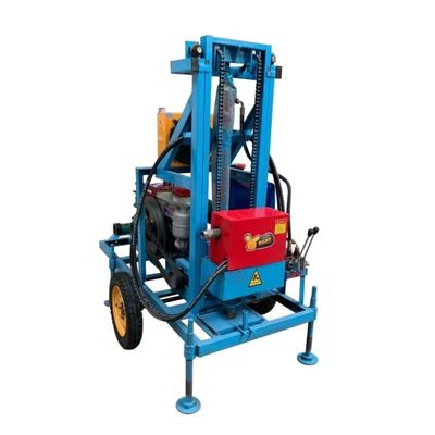 Машина для бурения скважин на бензиновом двигателе и водопроводных скважинах