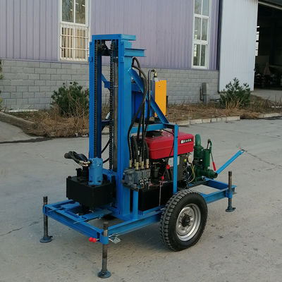 Машина для бурения скважин на бензиновом двигателе и водопроводных скважинах