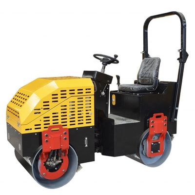 Компактный 9hp ездовой двойной барабанный вибрационный роликовый компакт для небольших дорожных проектов