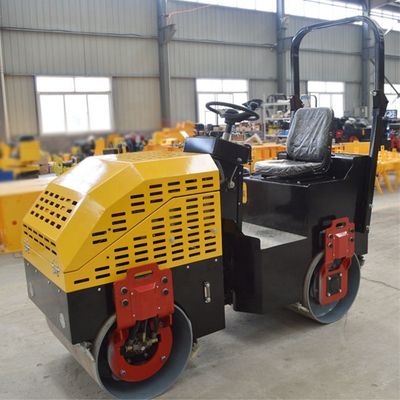 Компактный 9hp ездовой двойной барабанный вибрационный роликовый компакт для небольших дорожных проектов