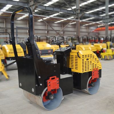 Компактный 9hp ездовой двойной барабанный вибрационный роликовый компакт для небольших дорожных проектов