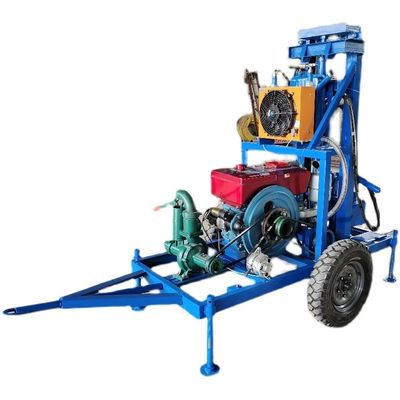 Конкурентоспособный 200 м дизельный гидравлический небольшой портативный водопроводный скважина буровой установки для бурения