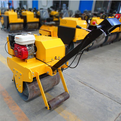 Дизельный двигатель ходит за двойным барабанным вибрационным дорожным роликом для магазинов строительных материалов