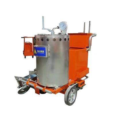 Холодная линия краски Ручная двойная пушка Термопластическая дорожная маркировочная машина для дорожного строительства